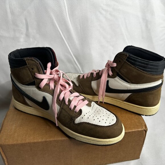 Travis Sc0tt X - Jordan 1 Retro High OG 'Mocha' Size 9.5 - Picture 2 of 16